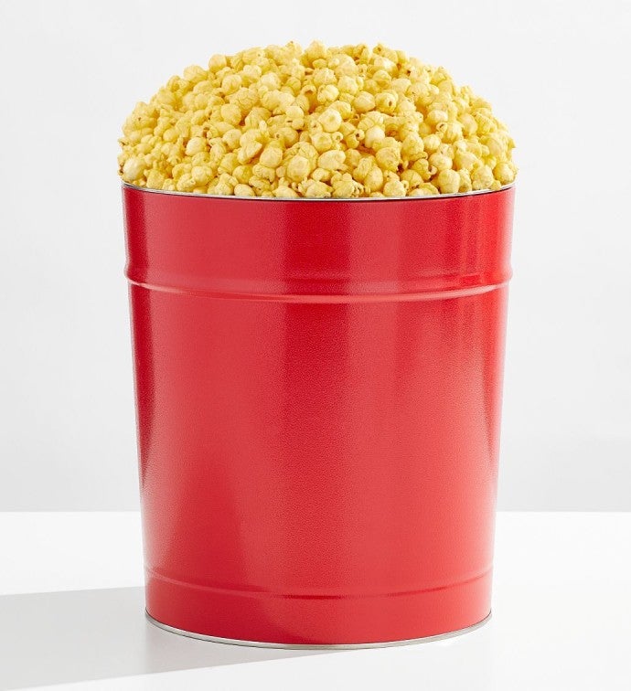 Simply Red 3-1/2 Gallon Pick-A-Flavor Popcorn Tins